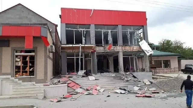 Мардакерт, Карабах, последствия обстрела