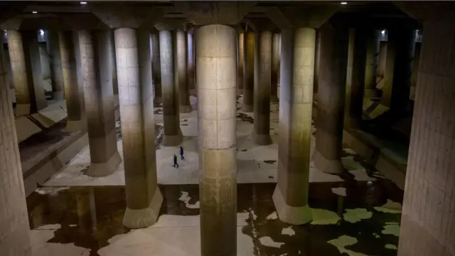 كاتيدرائية تحت الأرض تحمي طوكيو من الفيضانات