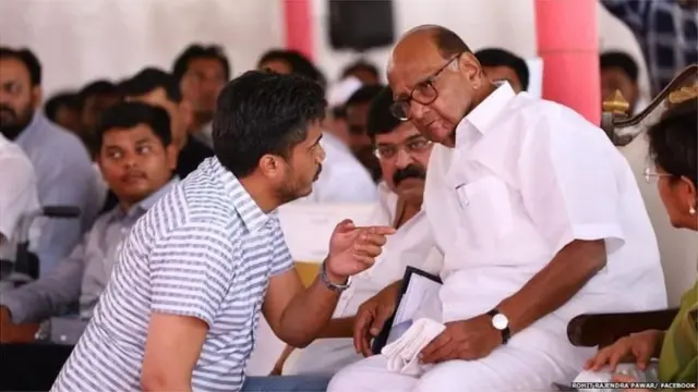 रोहित पवार-शरद पवार