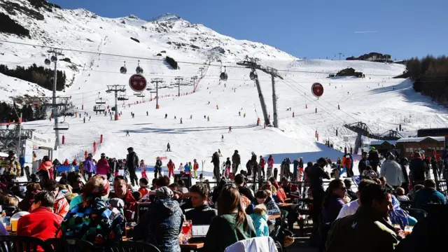 Горнолыжный курорт во Франции