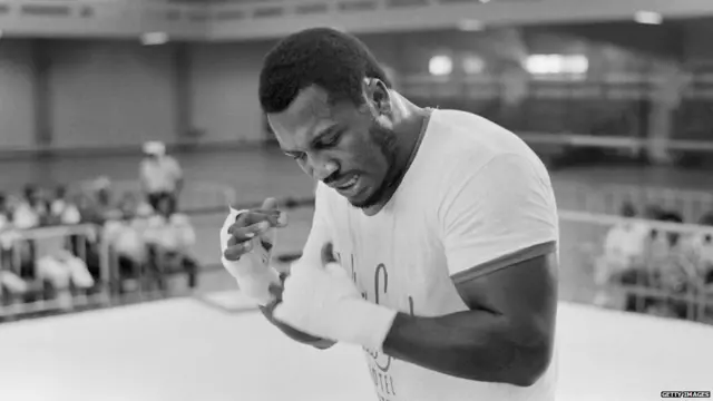 Muhammad Ali, an American professional boxer and activist