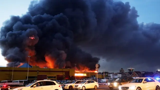 Пожар в комплексе "Синдика"