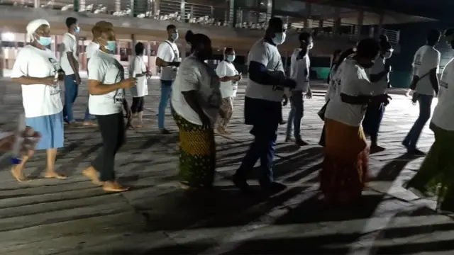 "Prophet TB Joshua burial": Evelyn Joshua lead 'funeral candlelight procession' by [Synagogue Church, Emmanuel TV]