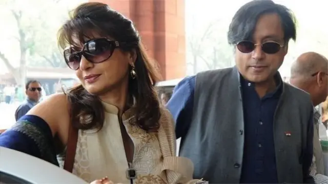 सुनंदा पुष्कर, शशि थरूर की फाइल फोटो