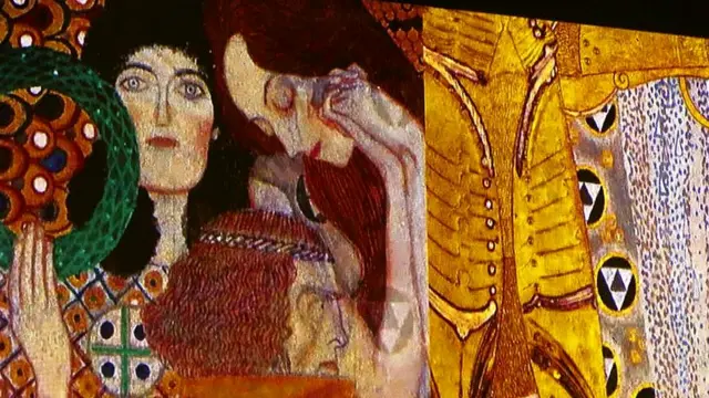 Detalle de obra de Gustave Klimt
