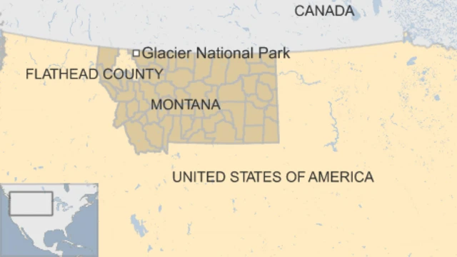 グレイシャー国立公園（Glacier National Park）の位置