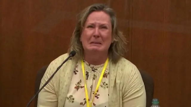 Kim Potter en su declaración el pasado 17 de diciembre.