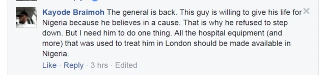 Buhari still be General to some people