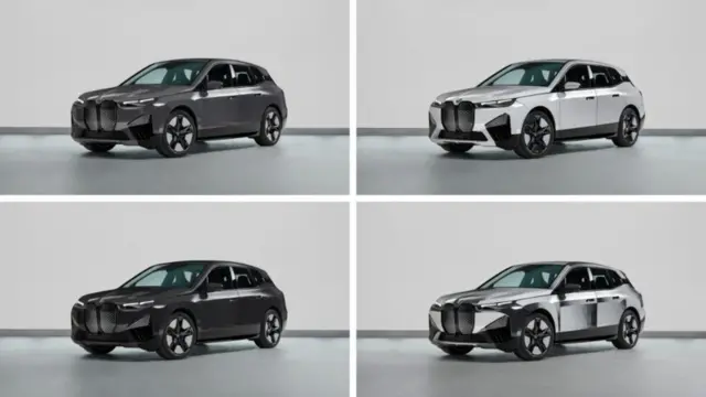 رنگ ماشین و رینگ‌ها را می‌توان از سفید به سیاه یا طیف‌های مختلف خاکستری تغییر داد