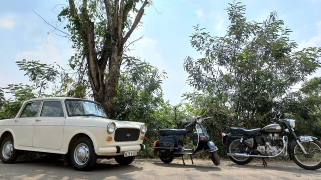 १५ वर्षपछि घरमा फिर्ता आएको मोटरसाइकल।