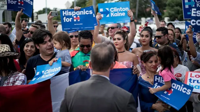 Mitin de Clinton en Florida.