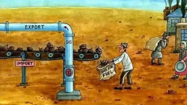 Жергиликтүү тургундардын бири тарткан тамашалуу сүрөт