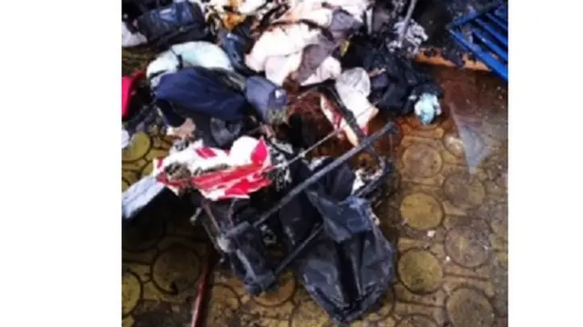 آثار الحريق