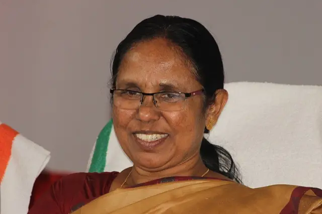 KK Shailaja, la ministra de Salud de Kerala