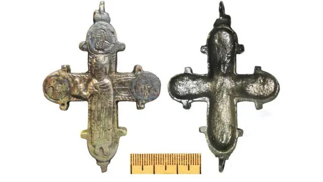 Крестик с изображением святого Бориса