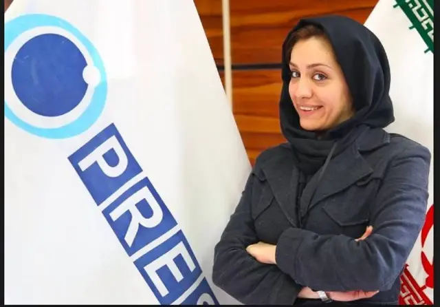 شهرزاد ميرقليخان في فترة عملها في برس تي في الإيراني