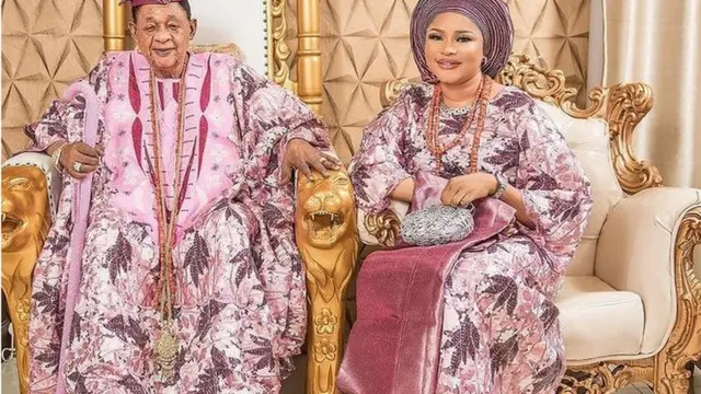 Oba Lamidi Adeyemi ati olori Damilola Adeyemi