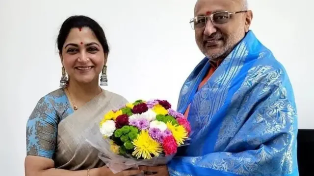 भारतीय जनता पार्टी की नेता खुशबू सुंदर