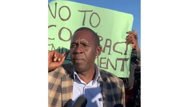 Katibu mkuu wa muungano wa wahudumu uwanja wa ndege Moss Ndiema alikatwa na baadaye na kufikishwa mahakamani kwa kuongoza mgomo usio halali kwani mahakama ilikuwa imetoa uamuzi usitishwe.