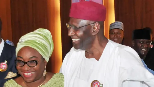 Winifred Ekanem Oyo-Ita and Abba Kyari afta dia hot argument for Federal Executive meeting for 2017.