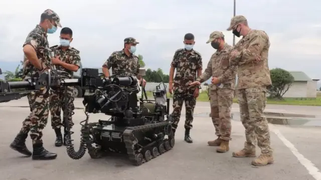 नेपाली सेनालाई तालिममा अमेरिकी सरकारले सहयोग गर्दै आएको छ