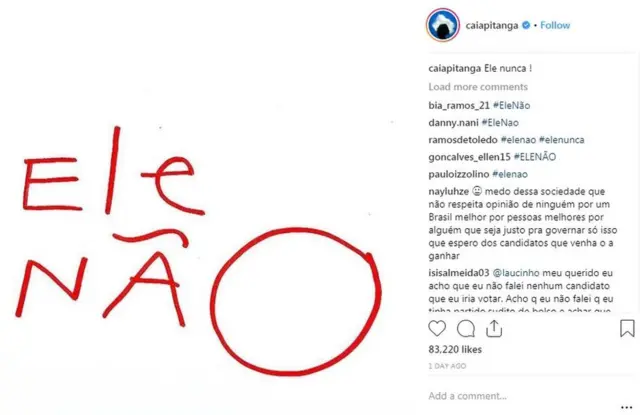 பல பெண் பிரபலங்கள் இந்த ஹேஷ்டேக்கின் கீழ் அணி திரண்டுள்ளனர். இந்த ஹேஷ்டேக்கின்கீழ் இடப்பட்ட ஒரு பதிவு.