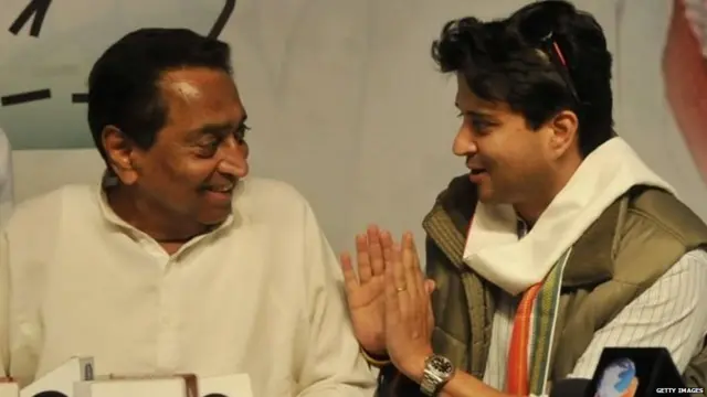 कमलनाथ आणि ज्योतिरादित्य सिंदिया