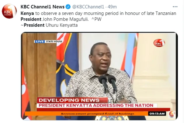 "Magufuli dead" [Kifo cha Rais Magufuli]: Death of President John Magufuli