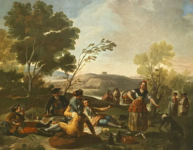 La Merienda, tapiz de Francisco de Goya, 1776