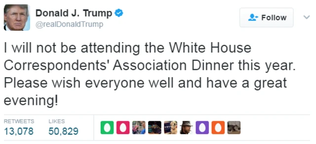 ट्रंप का ट्वीट