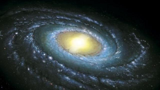 تصویر رایج کهکشان راه شیری مثل این برداشت هنری باید بازنگری شوند چون ستارگان کهکشان راه شیری را در یک صفحه تخت ترسیم می‌کنند