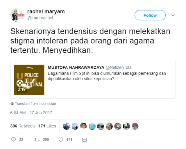 Akun Twitter Cumarachel