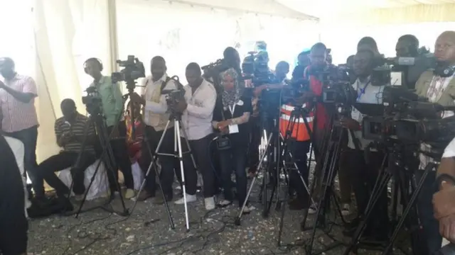 Wanahabari wakati wa uchaguzi wa Tanzania wa 2105