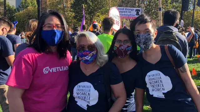 Pendukung Biden asal Indonesia di Philadelphia