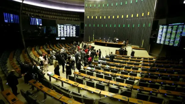 O plenário da Câmara dos Deputados