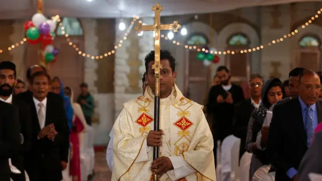 Christmas eve at Central Brooks Memorial Church in Karachi,