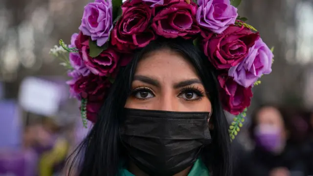 Manifestación por el Día Internacional de la Mujer en Madrid en 2022.