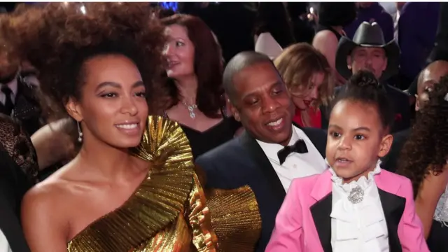 Solange, Jay-Z and Blue Ivy for Grammys