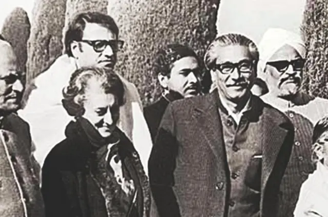 इंदिरा गांधी आणि शेख मुजीबुर रहमान