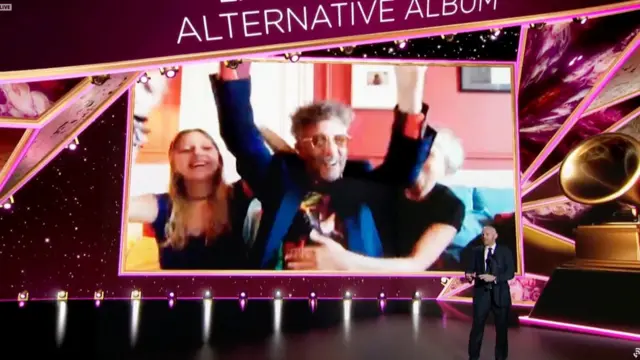 Fito Páez al saber que era ganador del Grammy a mejor álbum de rock latino o alternativo