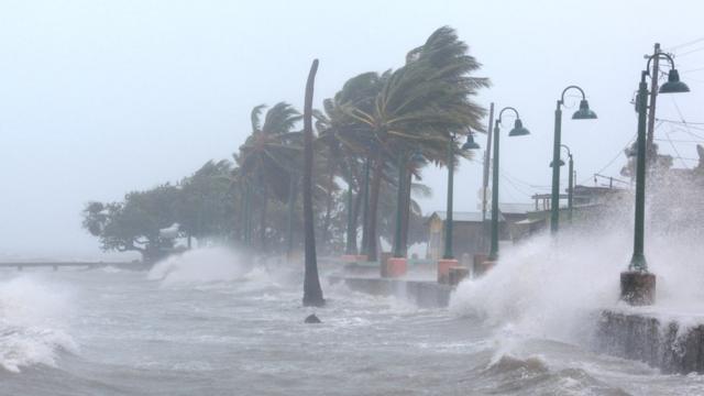 Irma, a su paso por Puerto Rico.