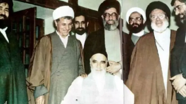 آیت‌الله خمینی و سران نظام