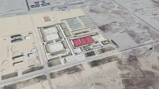 Спутниковый снимок комплекса в Хотане