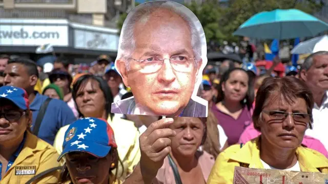 Manifestación a favor de Antonio Ledezma.