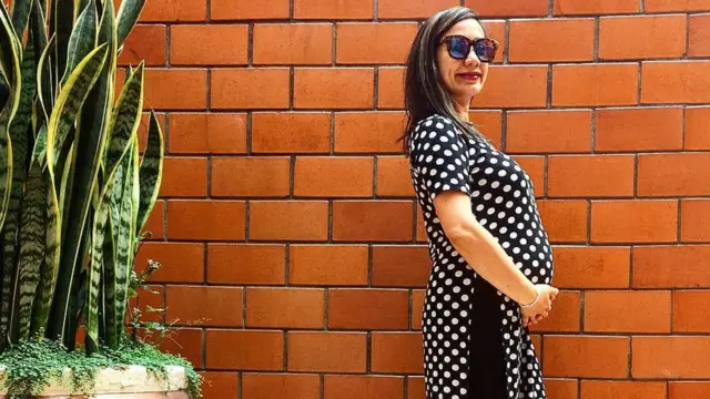 Ileana García Mora, grávida de Matias