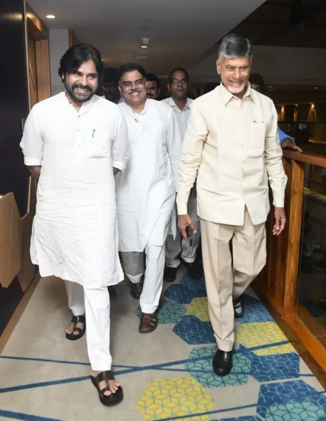 పవన్ కల్యాణ్, చంద్రబాబు నాయుడు, నాదెండ్ల మనోహర్