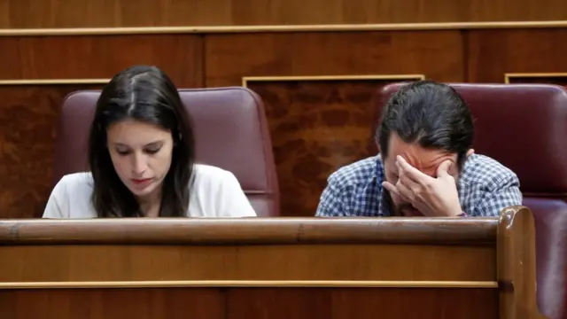 Pablo Iglesias ve Irene Montero
