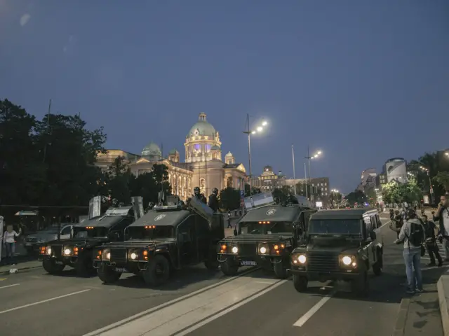 protest beograd policija