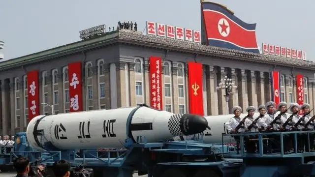 Desfile militar en Corea del Norte