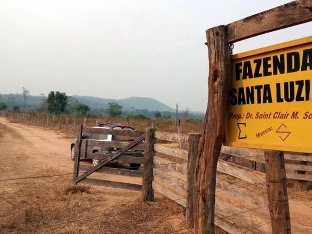 A fazenda da família onde o crime ocorreu